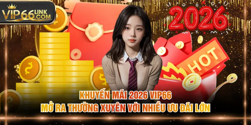 Khuyến mãi 2026 VIP66 mở ra thường xuyên với nhiều ưu đãi lớn