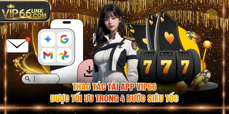 Thao tác tải app VIP66 được tối ưu trong 4 bước siêu tốc